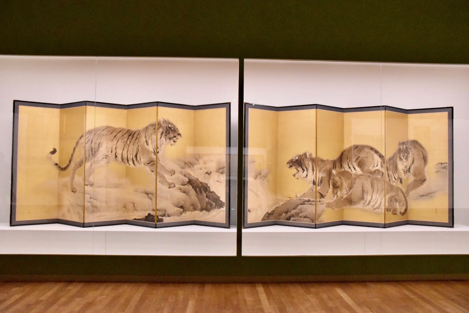 岸竹堂 《猛虎図》 明治23年（1890） 株式会社 千總蔵 東京展：前期展示