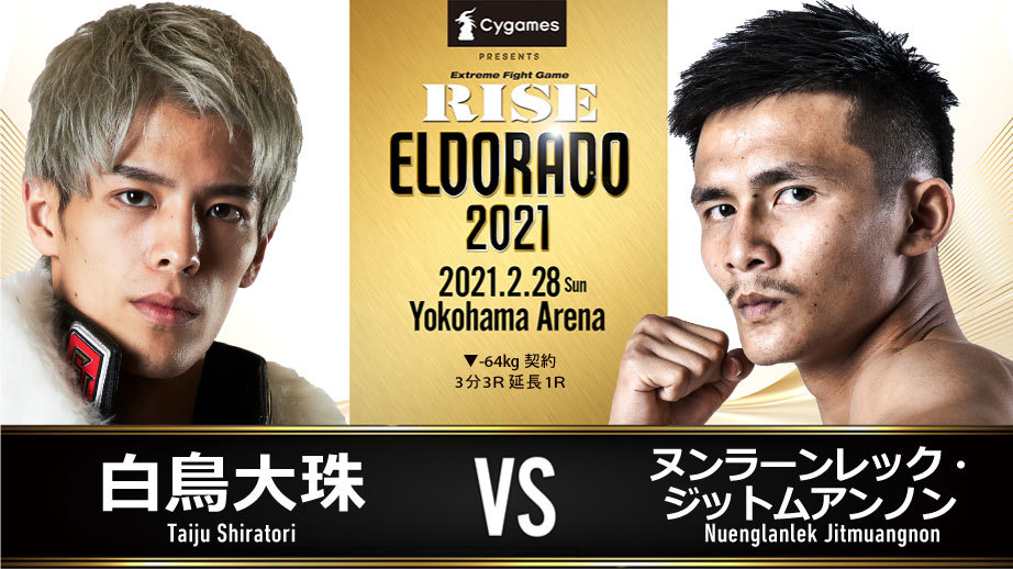 白鳥大珠 vs ヌンラーンレック・ジットムアンノン