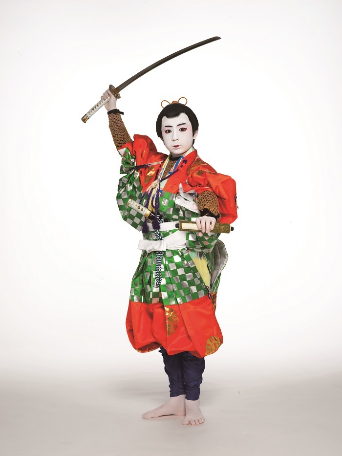 令和5年5月『音菊眞秀若武者』尾上眞秀扮装ビジュアル 　　　撮影：土井浩一郎