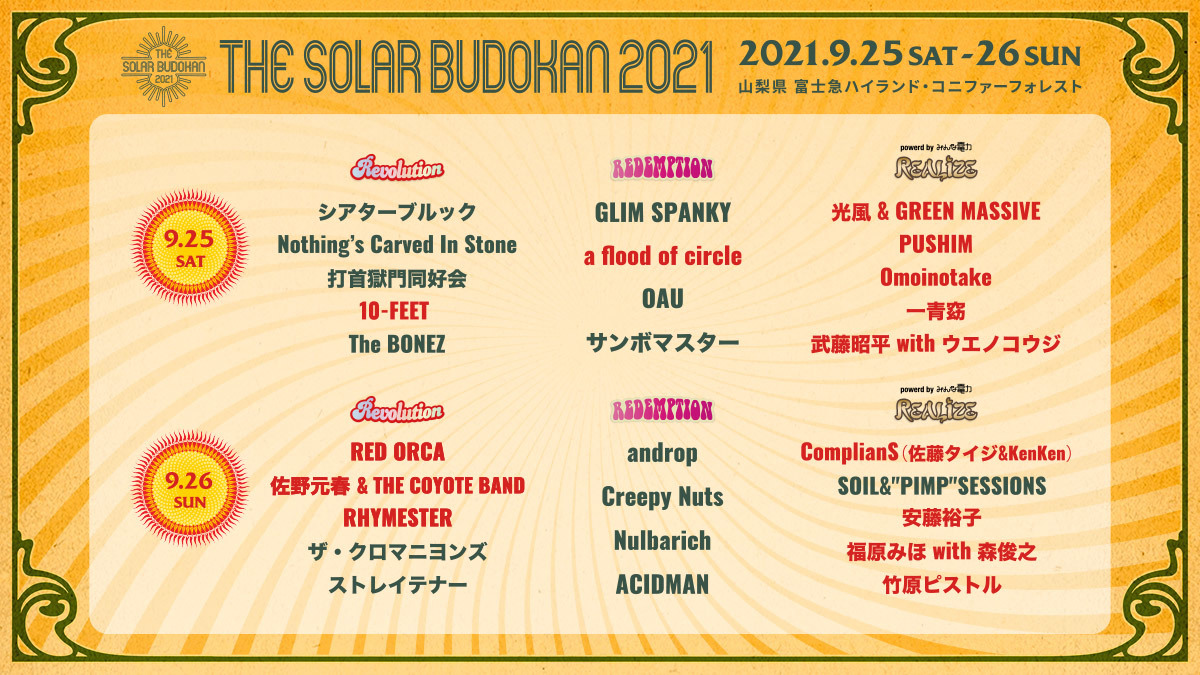 『THE SOLAR BUDOKAN 2021』