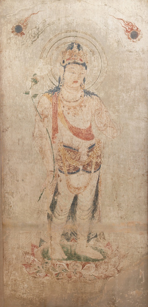 クローン文化財：法隆寺金堂壁画焼損前復元_3号壁_平山郁夫担当