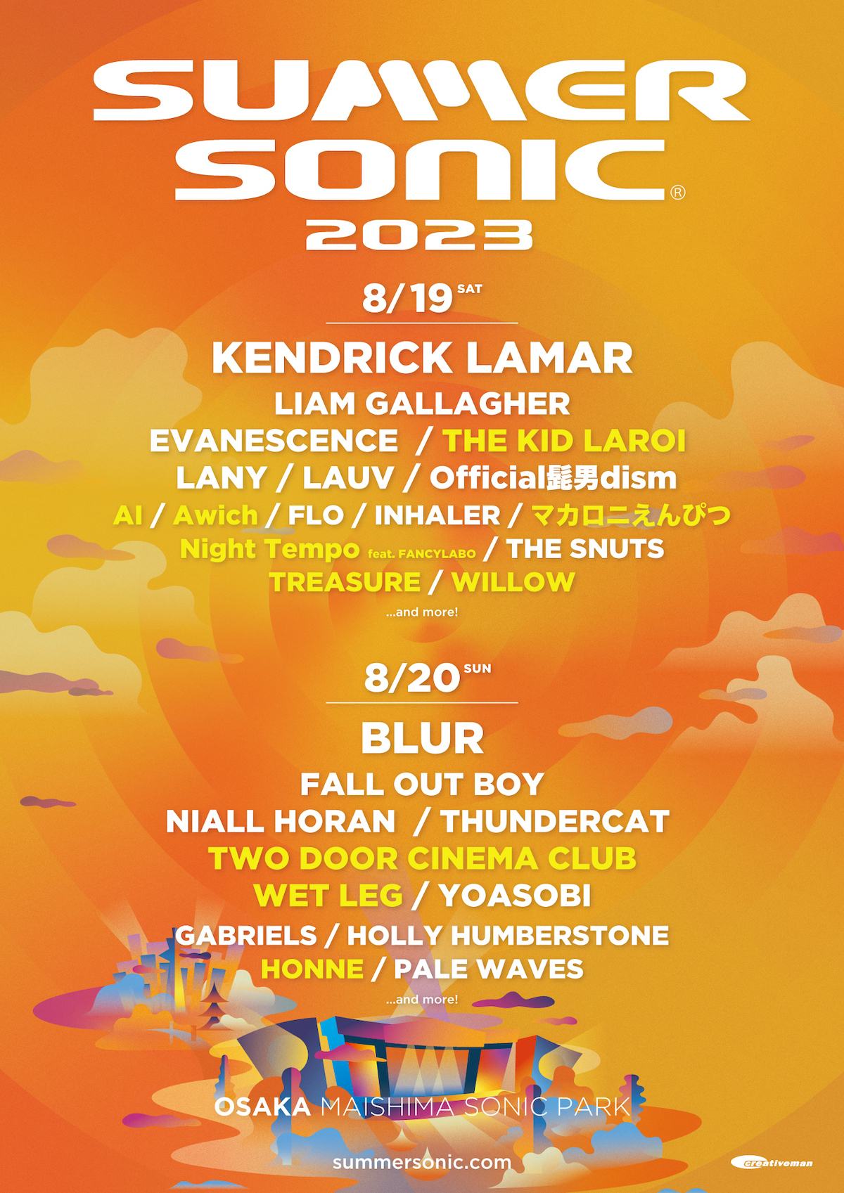 『SUMMER SONIC 2023』大阪