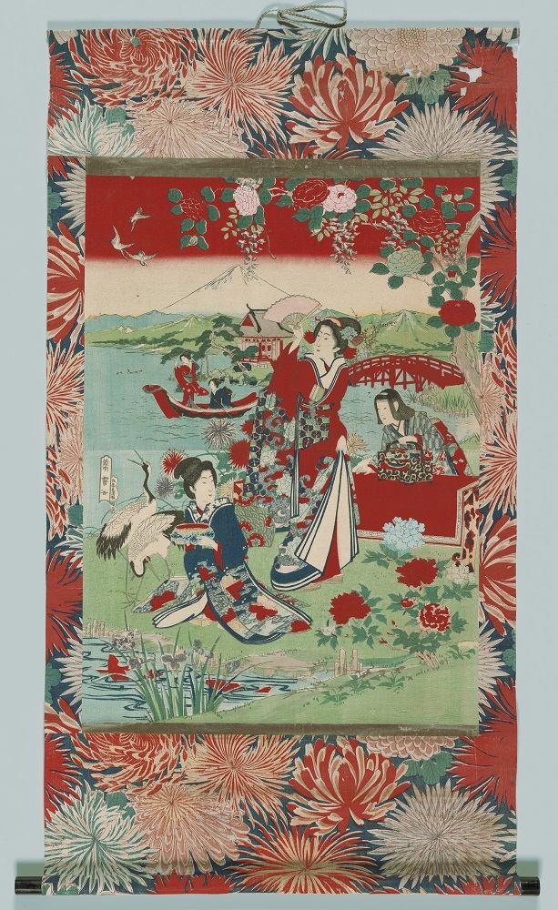 佐藤虎清（版元）《芸者と富士》1870～1880年代　錦絵  ファン・ゴッホ美術館  （フィンセント・ファン・ゴッホ財団）蔵