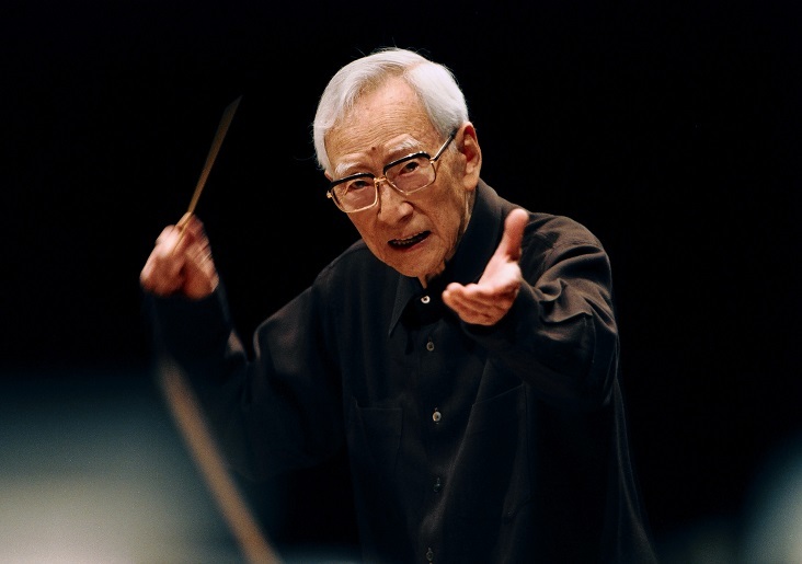 大阪フィルハーモニー交響楽団創立名誉指揮者 朝比奈隆（2000_5_10） 　　　(C)飯島隆