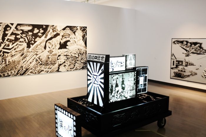 風間サチコ「僕らは鼻歌で待機する」 ヨコハマトリエンナーレ2017展示風景
