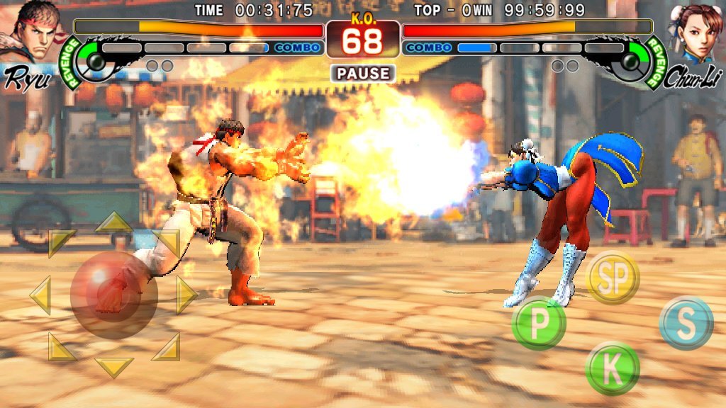 Android版 ストリートファイターiv がアップデート Cpu対戦モード アーケード で 春麗 ガイル ザンギエフ が無料で使用可能に Spice エンタメ特化型情報メディア スパイス