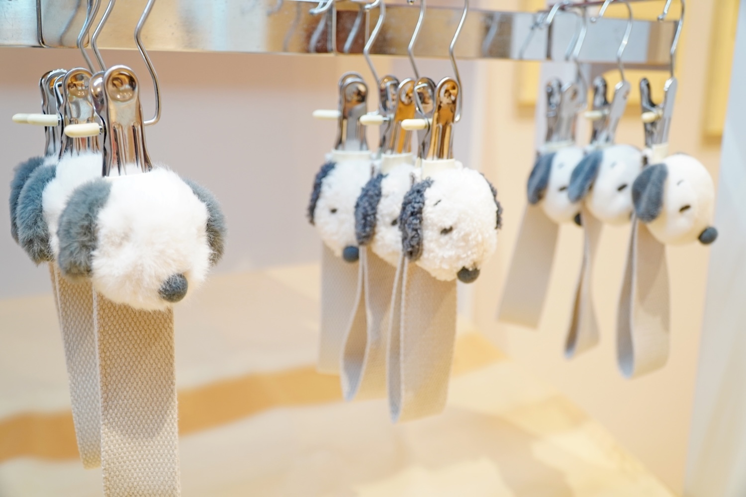マスコットタグはふわふわ・もこもこ・さらさらの3種