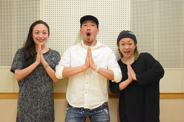 （左から）シルビア・グラブ 大村俊介（SHUN）林希