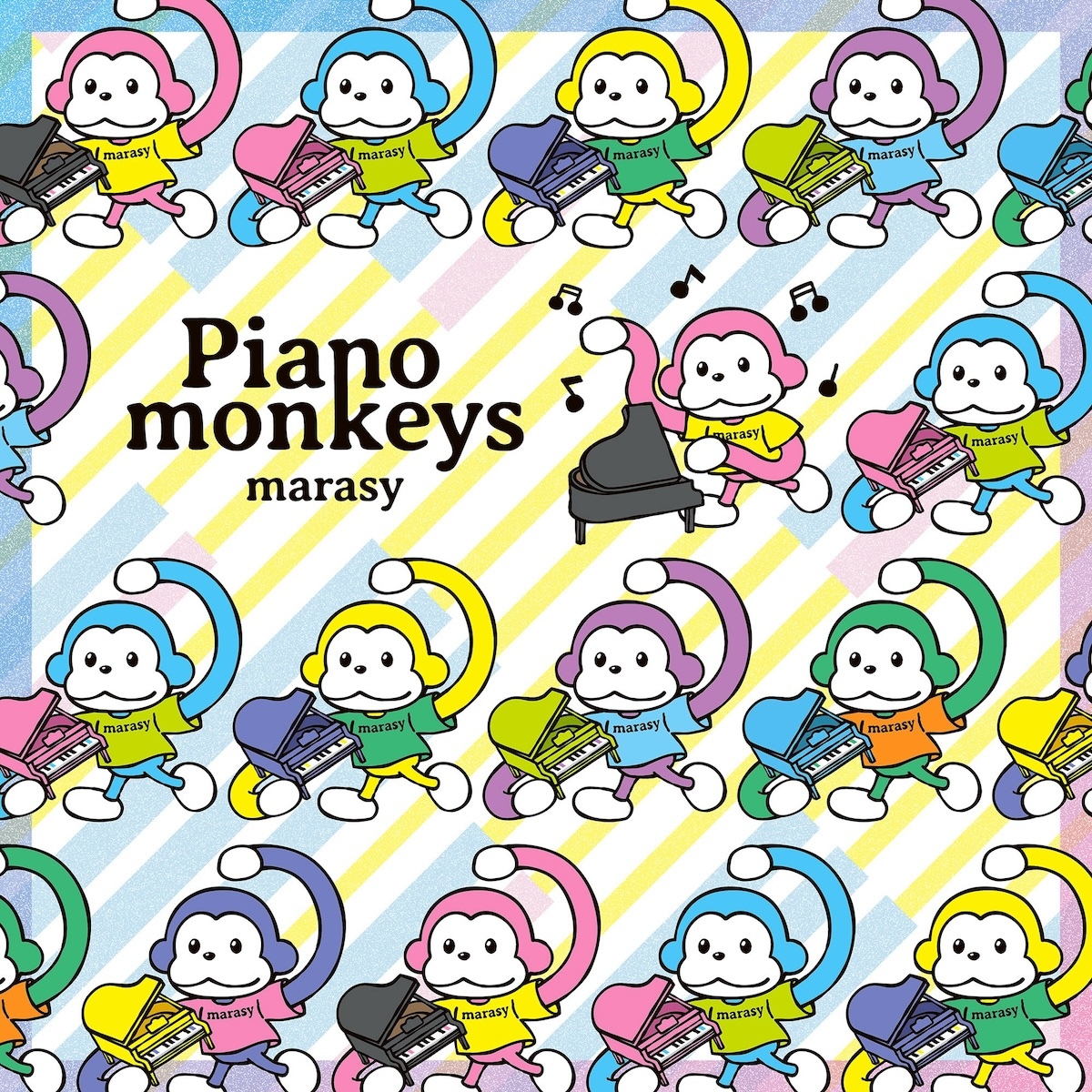 5th Album『Piano monkeys』 Album Art Works：UNIWORX / Illustration：zene