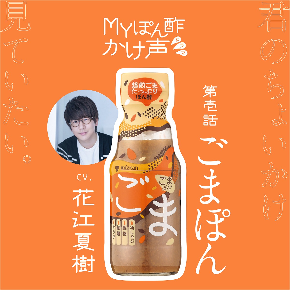 花江夏樹・大塚明夫・増田俊樹が出演 ミツカン「MYぽん酢」の“かけ声