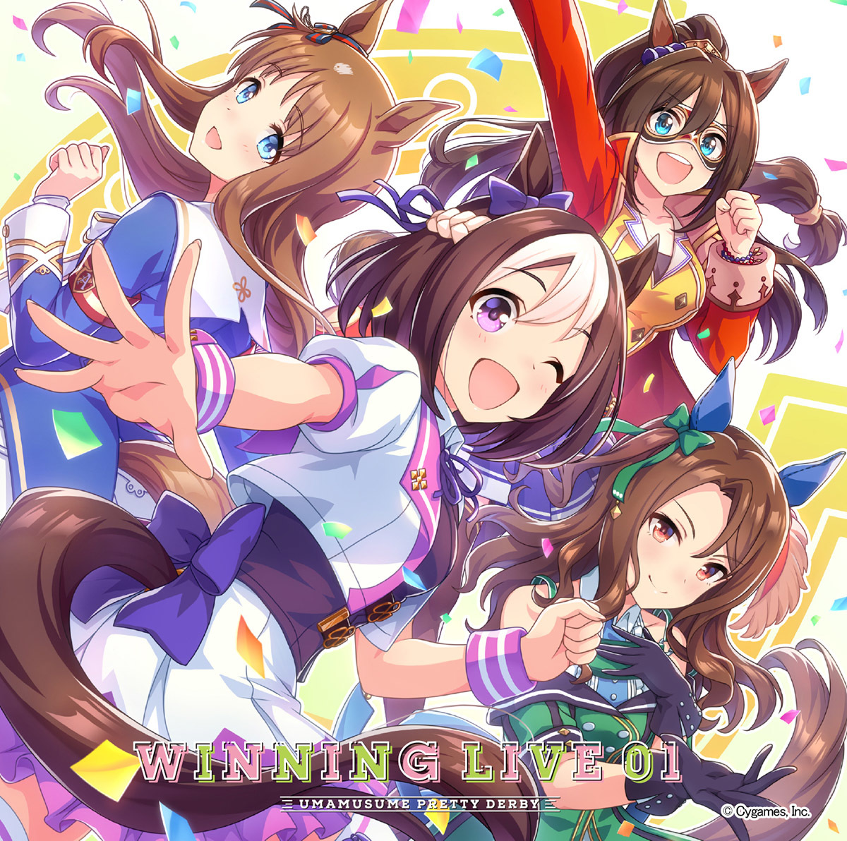 CDゲーム「ウマ娘 プリティーダービー」WINNING LIVE 01　ジャケット