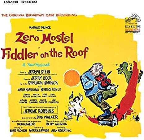 『屋根の上のヴァイオリン弾き』（1964年）のオリジナル・キャスト録音（輸入盤CD）