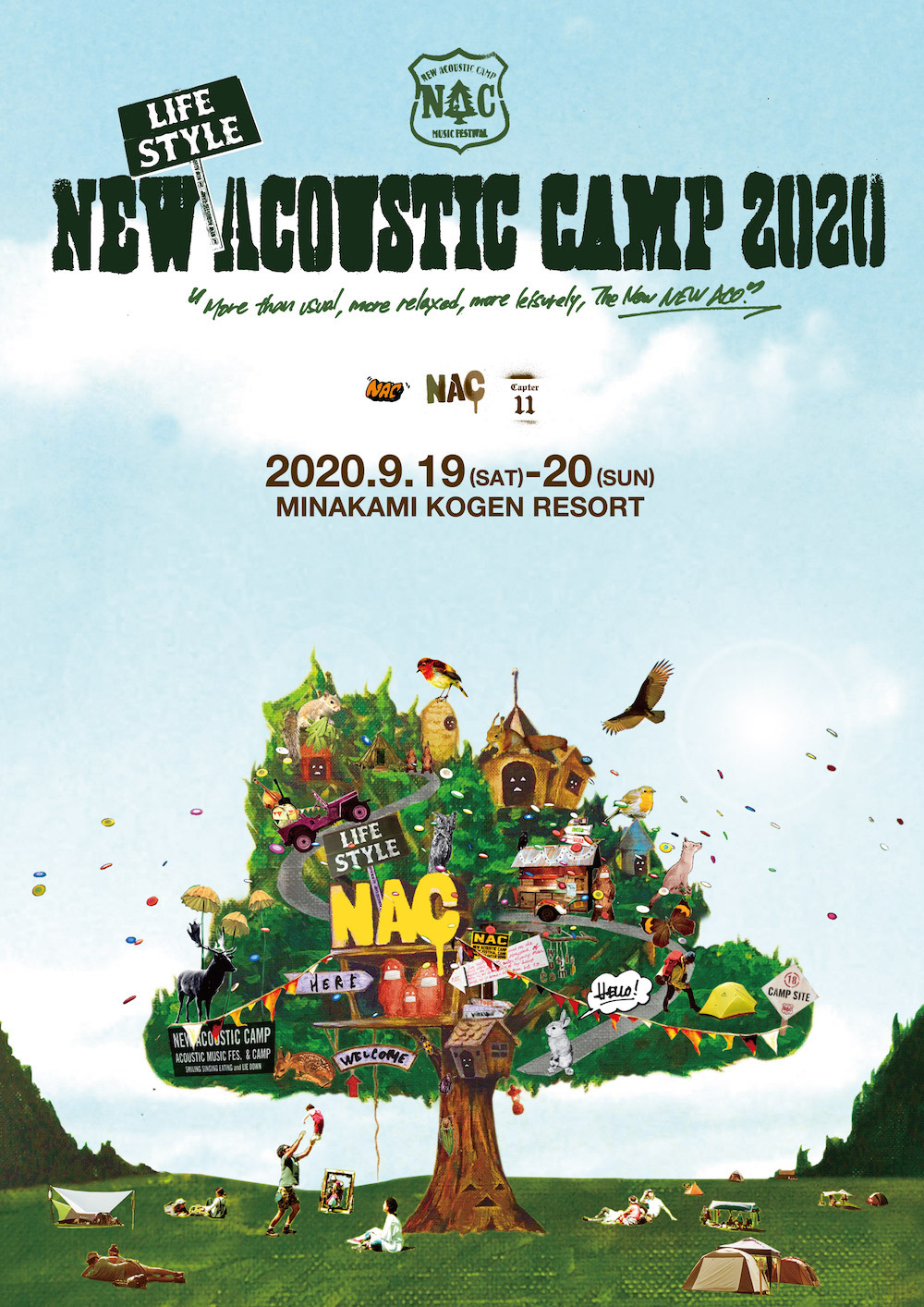 New (Lifestyle) Acoustic Camp 2020 〜いつもより、ゆったり、のんびりの、あたらしいニューアコ。〜