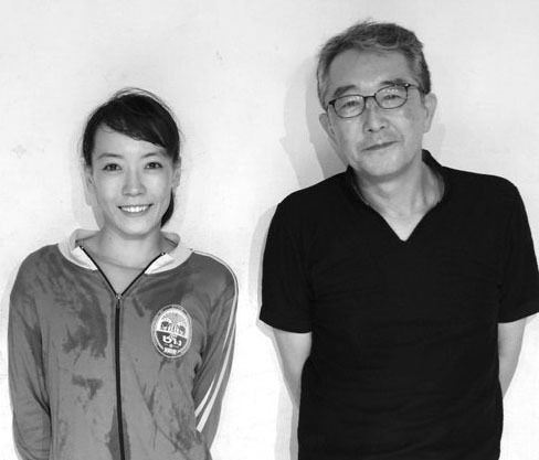 笠松泰洋（右）と井田亜彩実