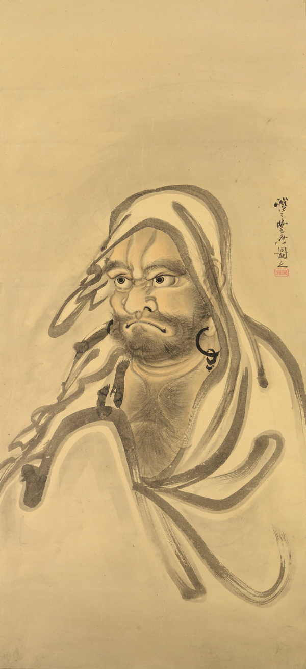 達磨図 河鍋暁斎 一幅 明治18年（1885） イスラエル・ゴールドマン・コレクション（コンドル旧蔵） Photo：立命館大学アート・リサーチセンター