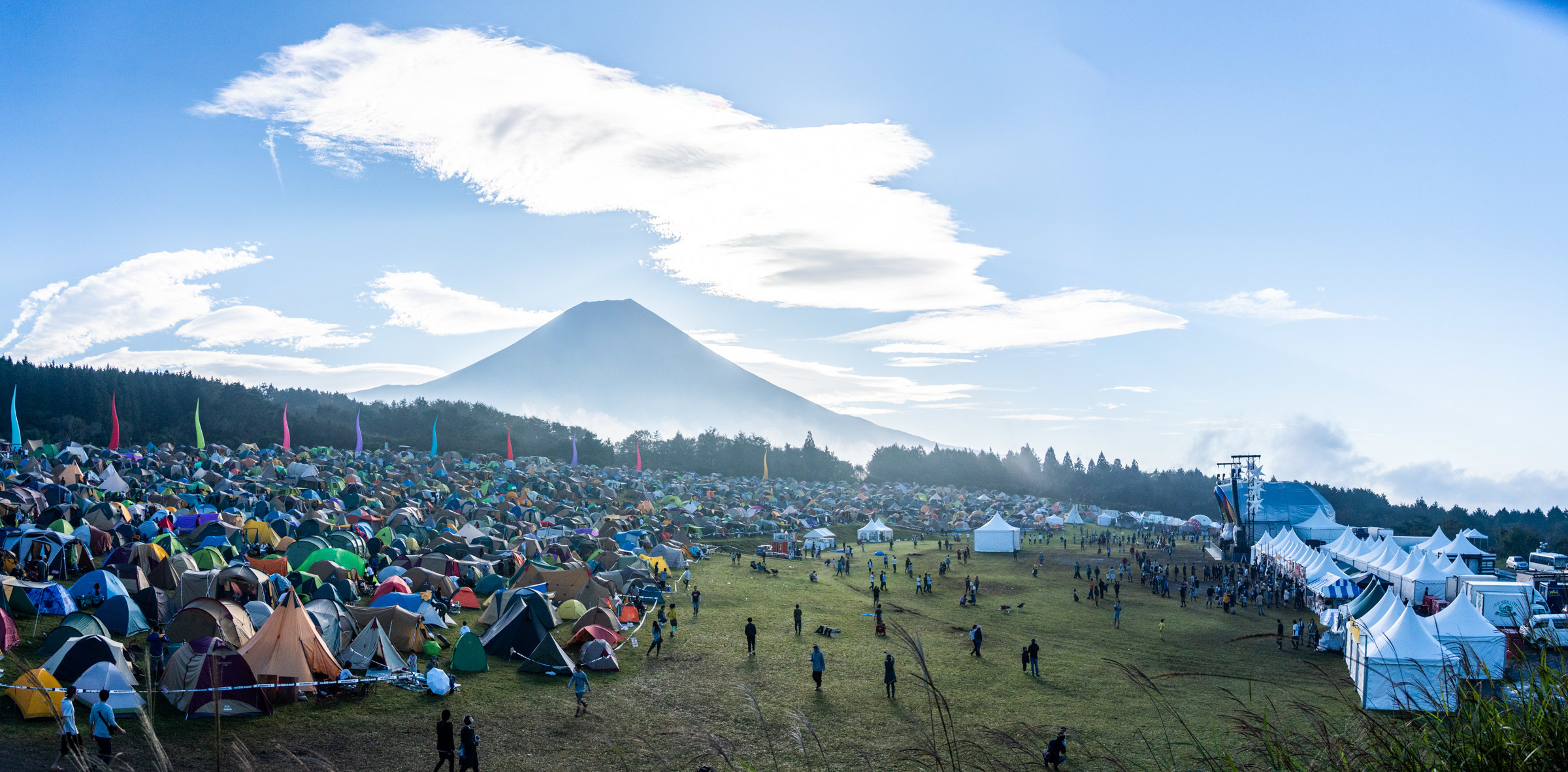 朝霧JAM ふもとっぱらオートキャンプ駐車券、2日通し入場券2枚 -