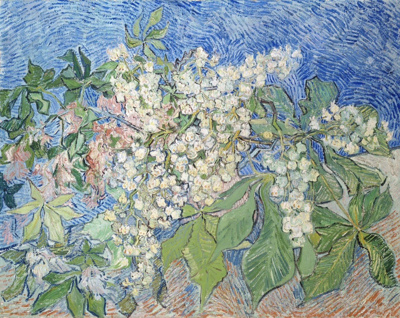 フィンセント・ファン・ゴッホ《花咲くマロニエの枝》1890年　油彩、カンヴァス73×92cm
