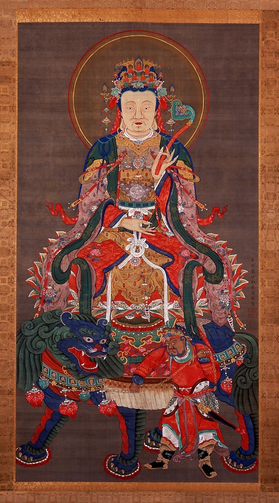 伊藤若冲〈文殊菩薩像〉 相国寺蔵