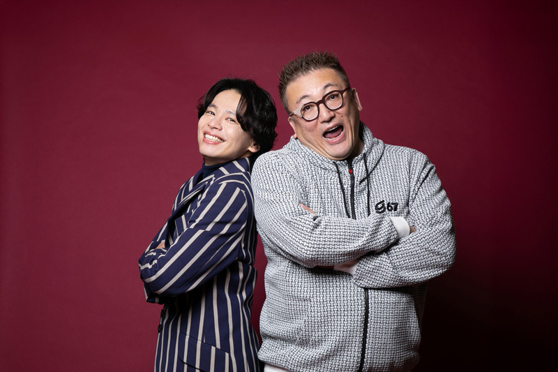 左から　中川晃教、福田雄一