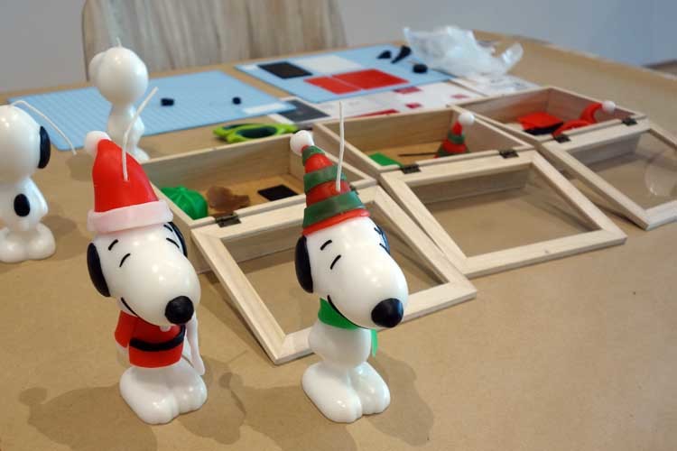 スヌーピーのキャンドル（ワークショップ） (C) Peanuts Worldwide LLC