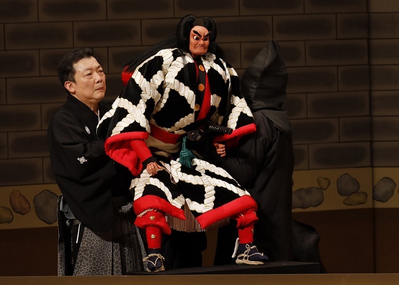 2023年２月文楽公演『国性爺合戦』楼門の段より。 提供：国立劇場