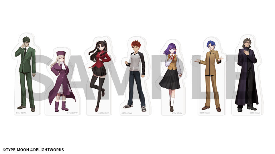 FsnBoardGame_マスターアクリルピース7種セット ©TYPE-MOON ©DELiGHTWORKS