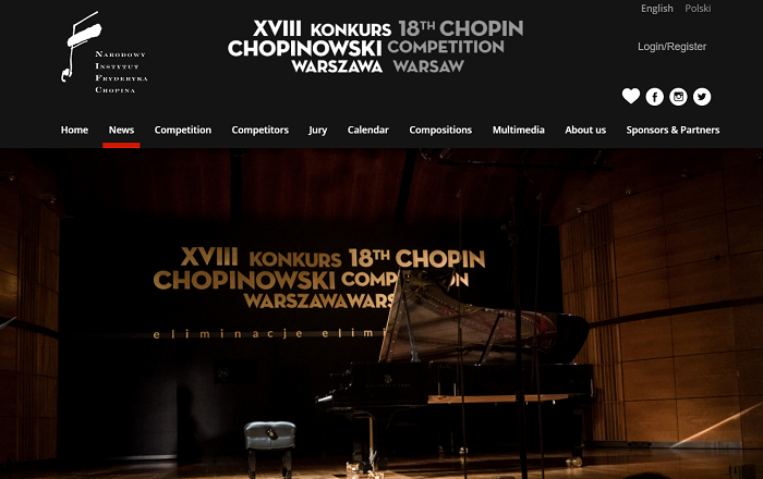 第18回ショパン国際ピアノコンクール　プログラム