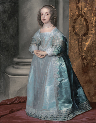 アンソニー・ヴァン・ダイク《メアリー王女、チャールズ1世の娘》1637年頃  Museum of Fine Arts, Boston, Given in memory of Governor Alvan T. Fuller by the Fuller Foundation