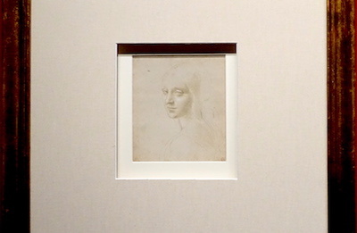 レオナルド・ダ・ヴィンチ 《少女の頭部／〈岩窟の聖母〉の天使のための習作》 1483〜1485年頃 トリノ王立図書館