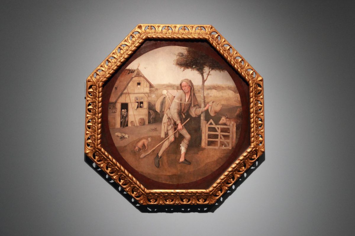 ヒエロニムス・ボス《放浪者（行商人）》1500年頃、油彩、板