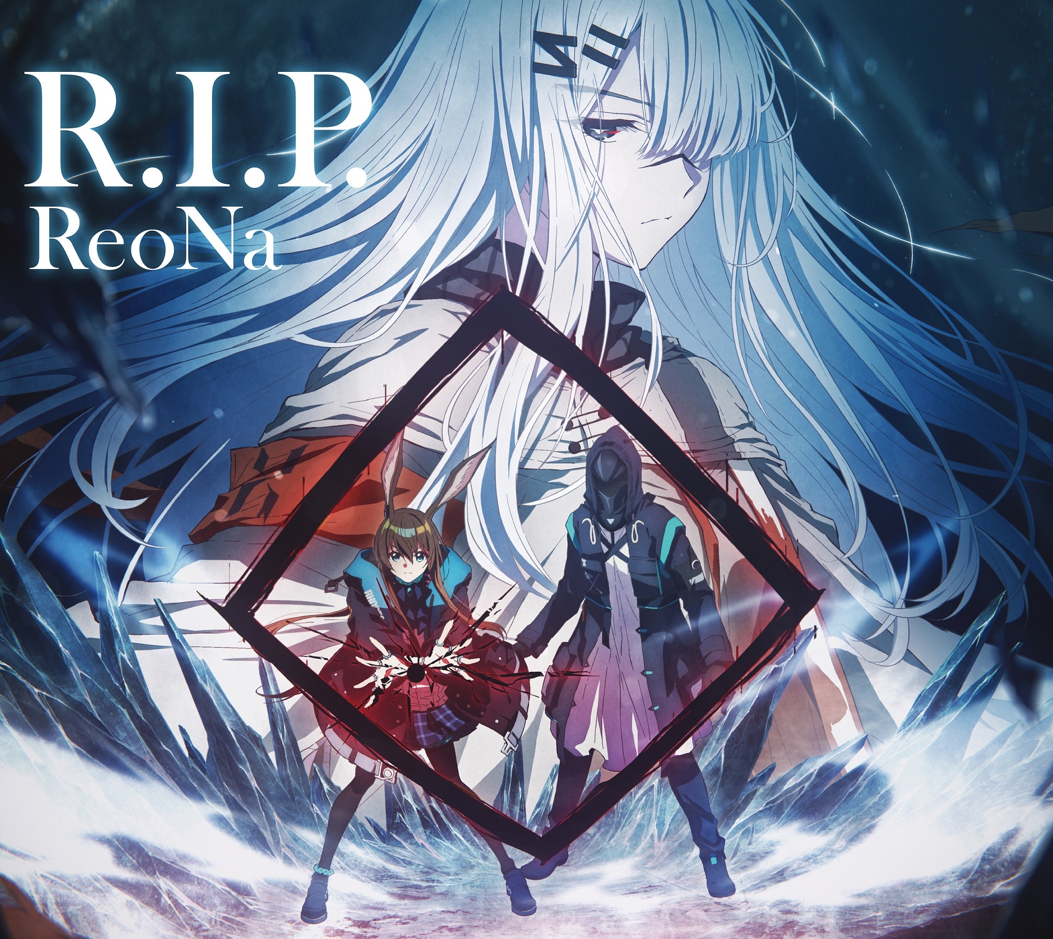 ReoNa 8thシングル「R.I.P.」TVアニメ『アークナイツ【冬隠帰路/PERISH IN FROST】』EDテーマ期間生産限定盤ジャケット (C) 2017 HYPERGRYPH. All rights reserved.