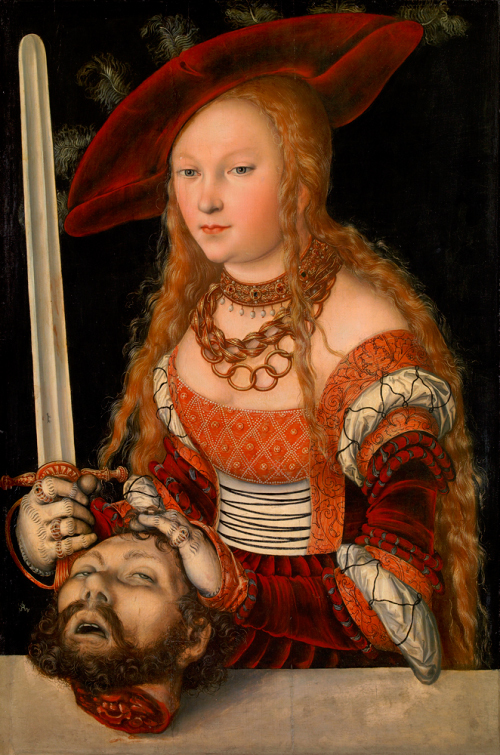 ルカス・クラーナハ（父）《ホロフェルネスの首を持つユディト》 1530年頃 ウィーン美術史美術館 ©KHM Museumsverband