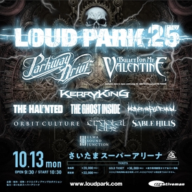 『LOUD PARK 25』ブレット・フォー・マイ・ヴァレンタイン、ヘヴン・シャル・バーン、Crystal Lake、ulma sound junctionの出演が決定