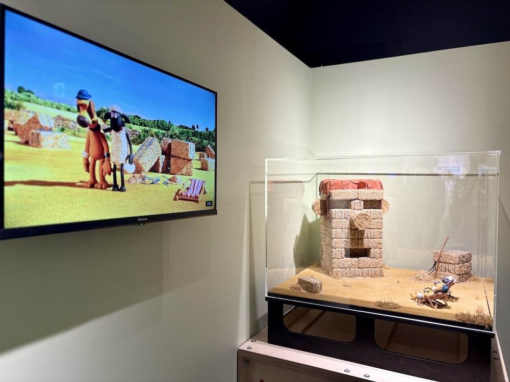 『ひつじのショーン展 with ウォレスとグルミット』より「麦わらでできた牧場主の顔」