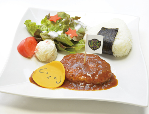 黒田学院の学食 A定食＋おにぎり付き（920円） (Ｃ)TSUKISTA. MT