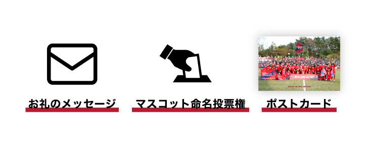 全支援コース共通のリターン