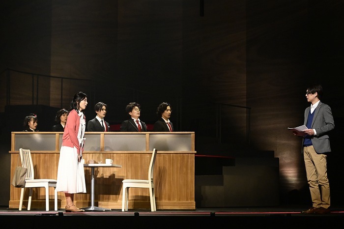 舞台「脳内ポイズンベリー」(左から)早川夢菜、木村花代、本仮屋ユイカ、八木勇征、石黒賢、猪野広樹、平野良