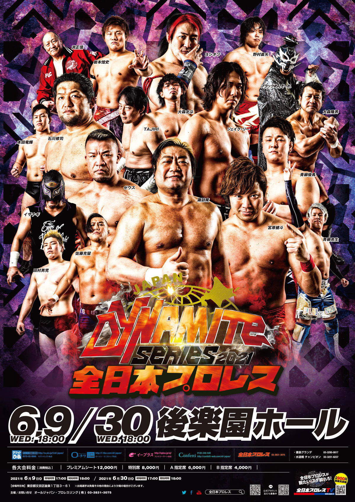 全日本プロレステリーさよならシリーズ後楽園大会ポスター