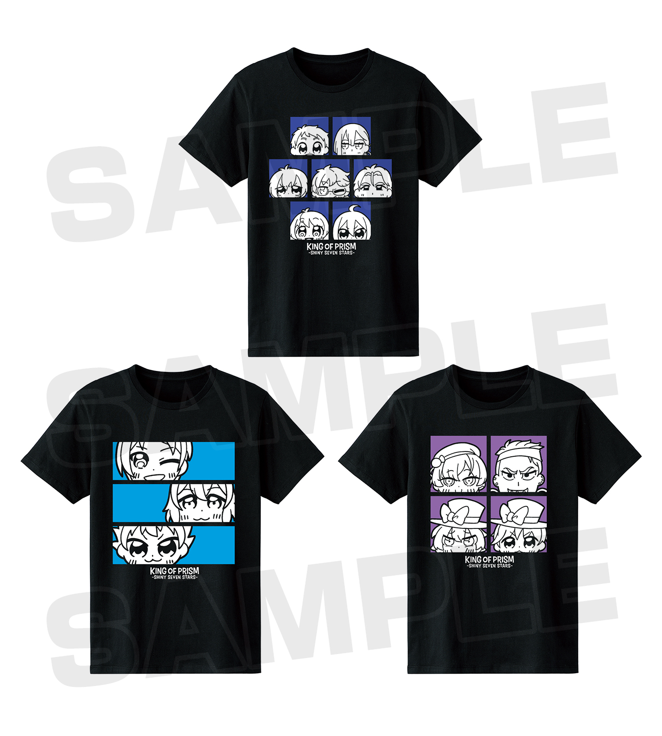 ■KING OF PRISM × 大川ぶくぶ Tシャツ（全3種） (C) Ｔ-ＡＲＴＳ / syn Sophia / エイベックス・ピクチャーズ / タツノコプロ / キングオブプリズムSSS製作委員会
