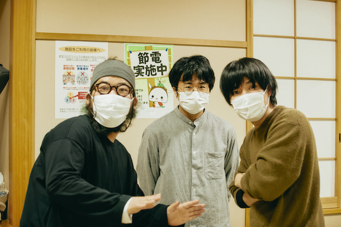 左から鈴木啓佑、金子鈴幸、金田陸