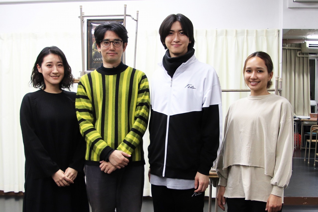 （左から）松原凜子、上田一豪、相葉裕樹、豊原江理佳　