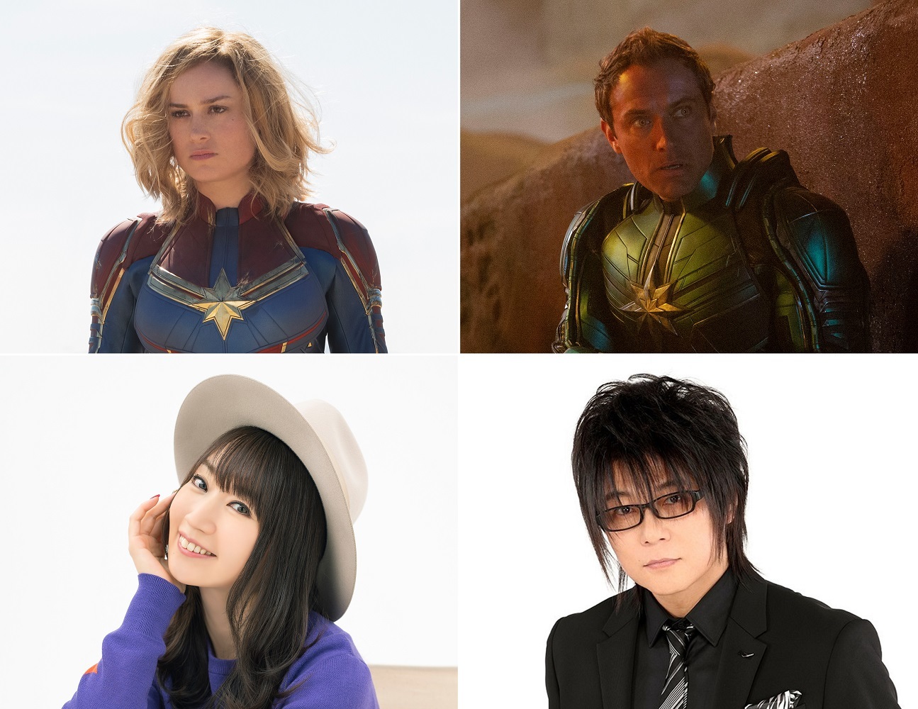 下段左から、水樹奈々、森川智之 （C）Marvel Studios 2019