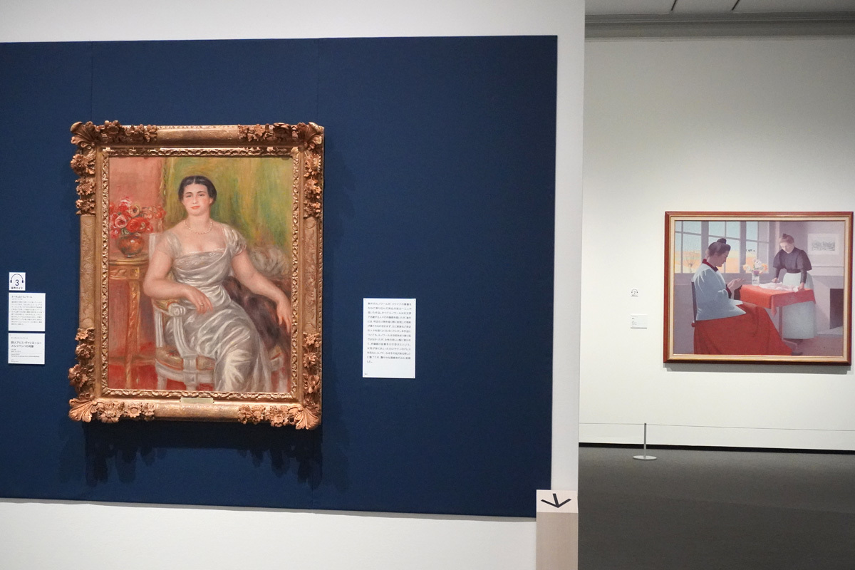 左： オーギュスト・ルノワール《詩人アリス・ヴァリエール=メルツバッハの肖像》1913　油彩、カンヴァス