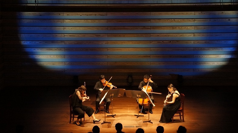 首席奏者による弦楽四重奏、“センチュリー・ジャズ・ナイト”（2018.7 豊中市文化芸術センター小ホール） 写真提供：日本センチュリー交響楽団