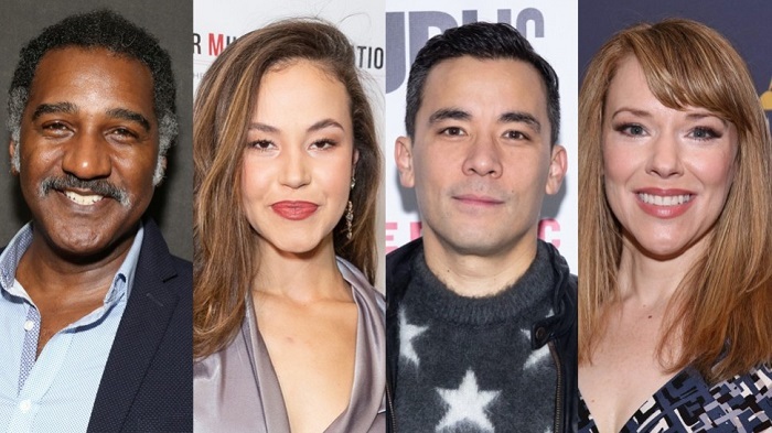 Norm Lewis, Solea Pfeiffer, Conrad Ricamora, and Emily Skinner