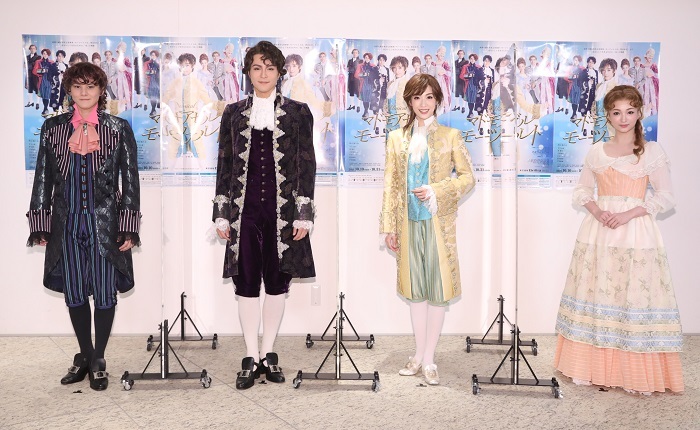 （左から）古屋敬多、平方元基、明日海りお、華優希