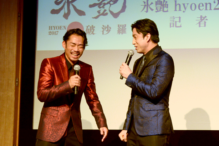 （左から）髙橋大輔、市川染五郎