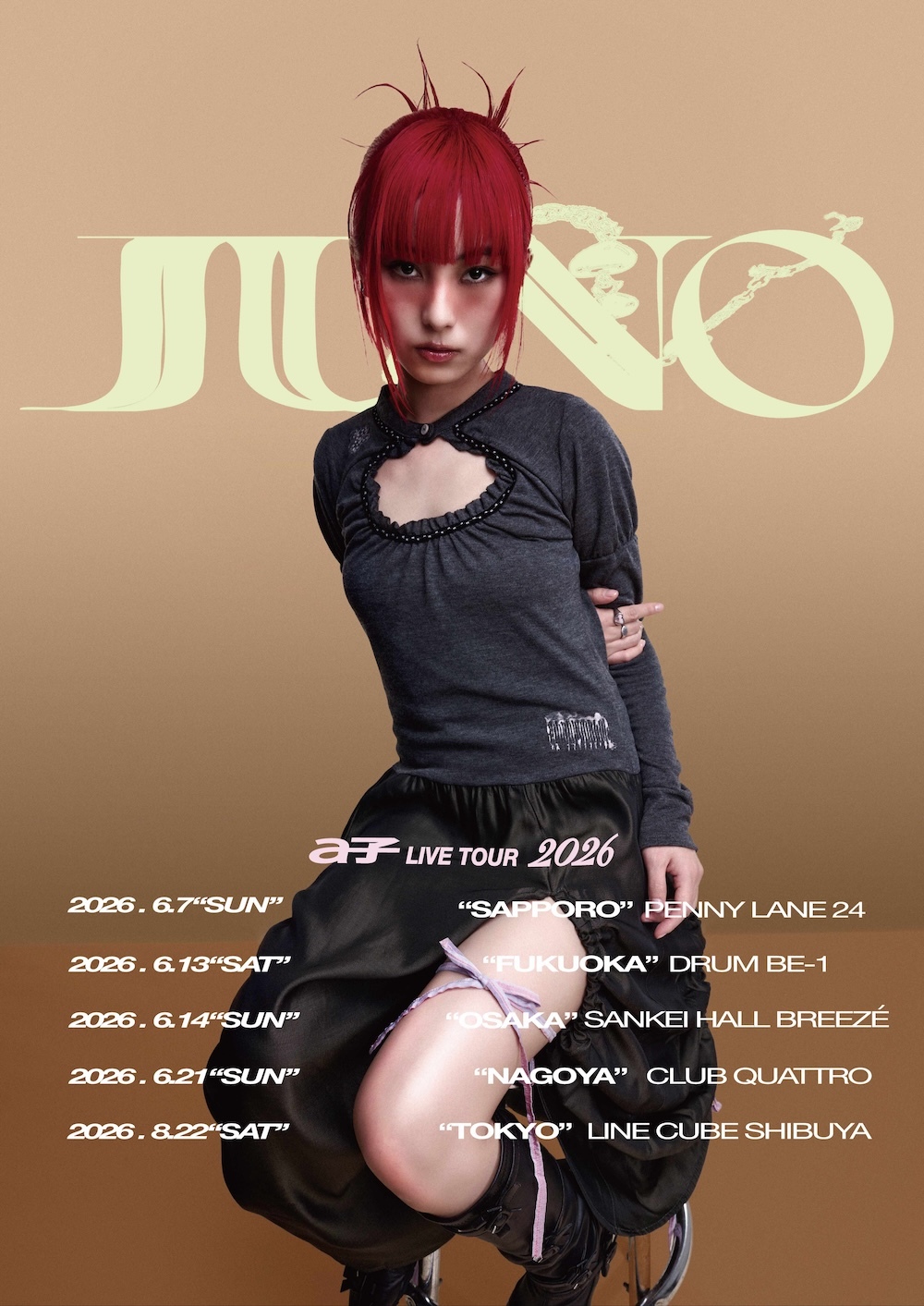 『a子 LIVE TOUR 2026 "JUNO"』