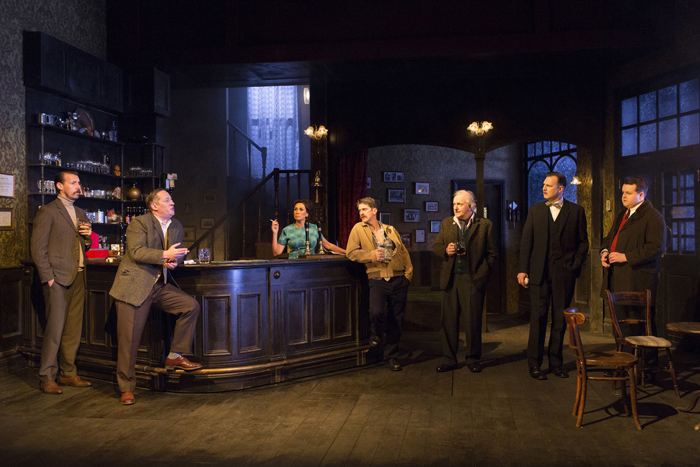 The Hangmen company (Photo by Tristram Kenton)