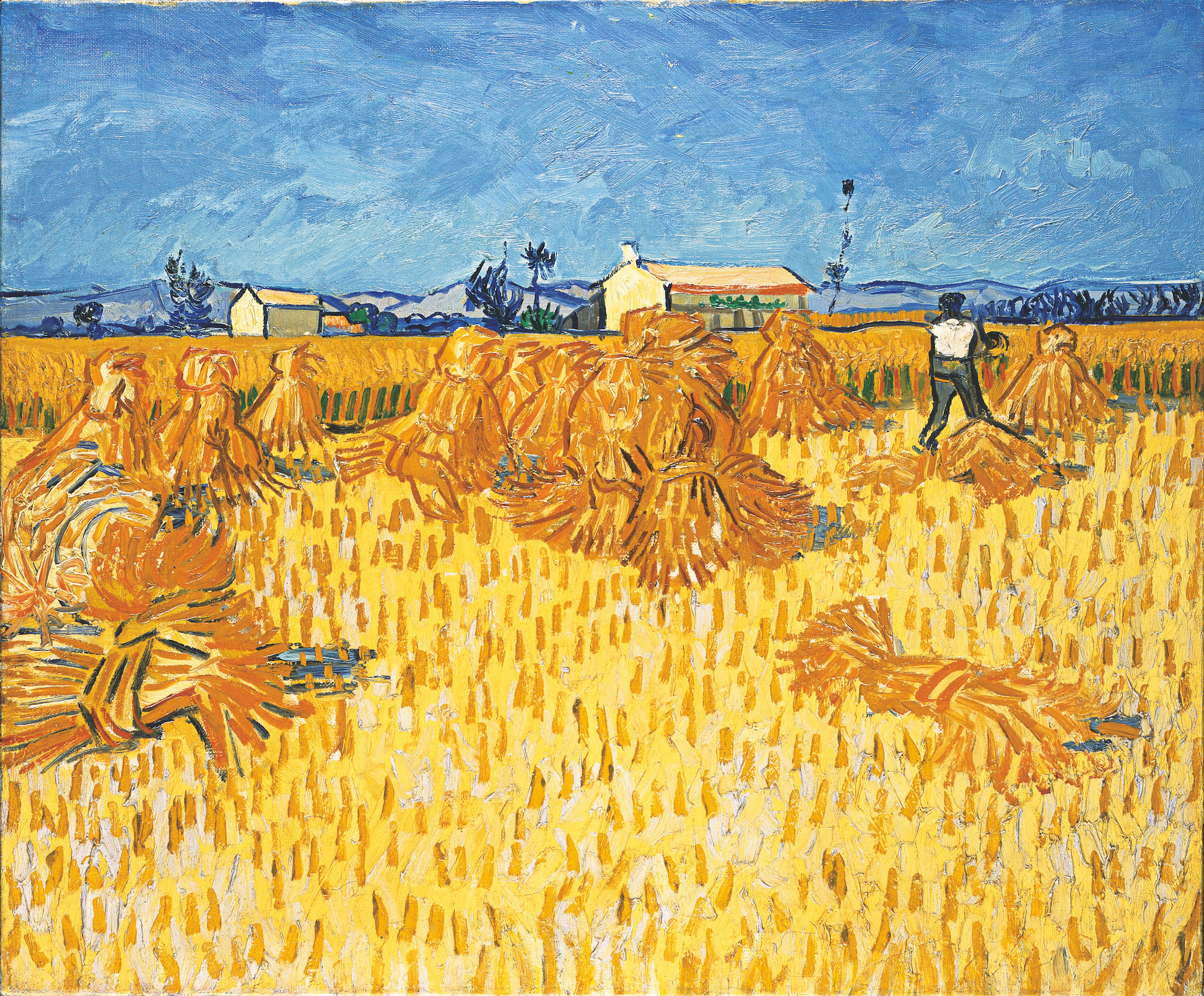 フィンセント・ファン・ゴッホ「プロヴァンスの収穫期」 1888年、油彩／カンヴァス、51.0×60.0cm、イスラエル博物館蔵